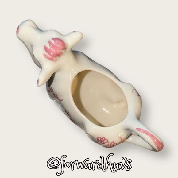Pink & White Cow Cream & Sugar Set with Lid - Picture 7 of 13